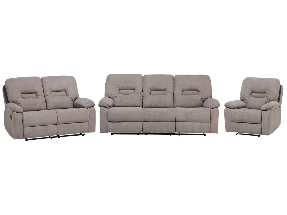 Recliner Chair BERGEN Fabric Taupe