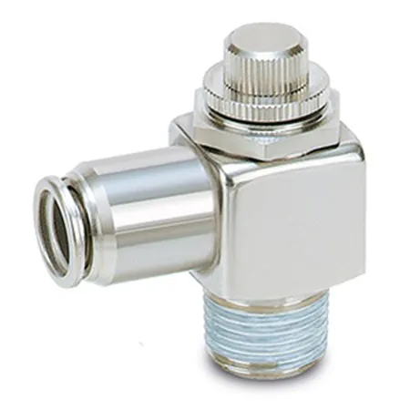 Regolatore di velocità SMC serie AS220, ingresso M5, uscita tubo 6mm