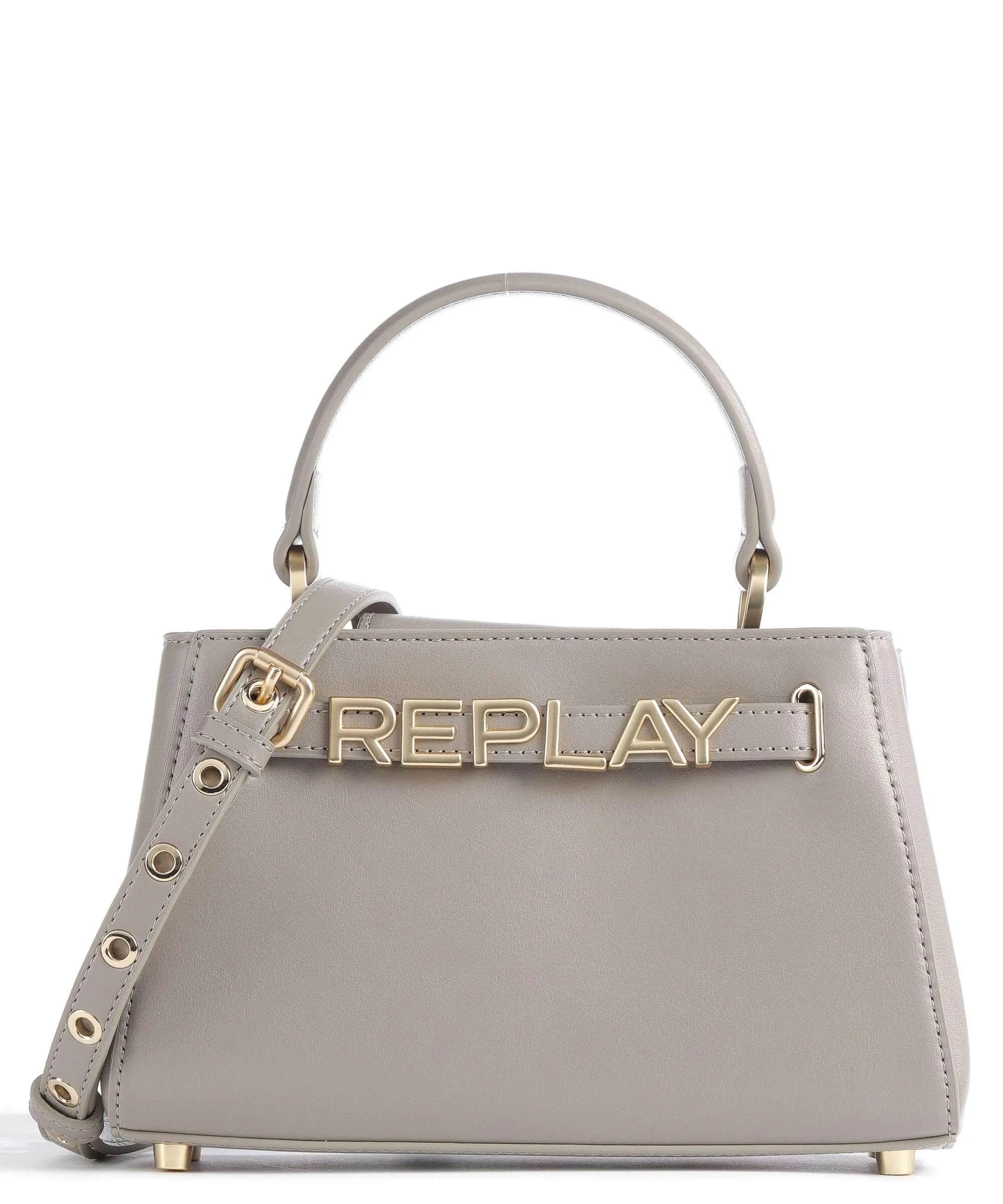  Replay Borsa a mano pelle sintetica taupe  