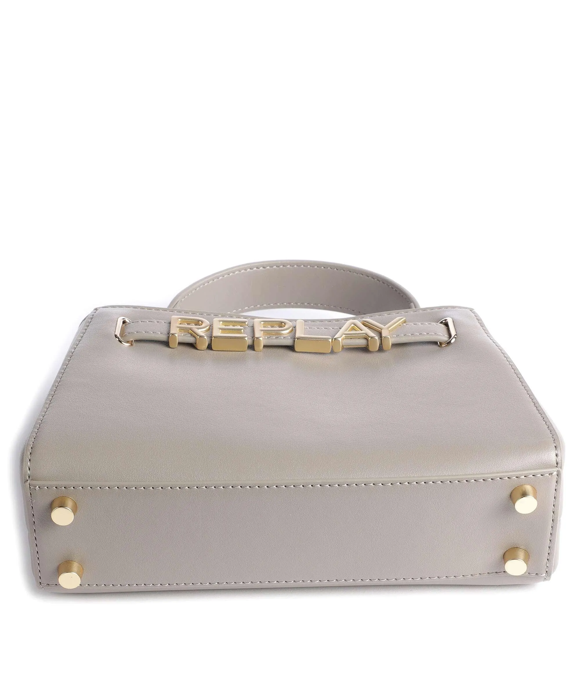  Replay Borsa a mano pelle sintetica taupe  