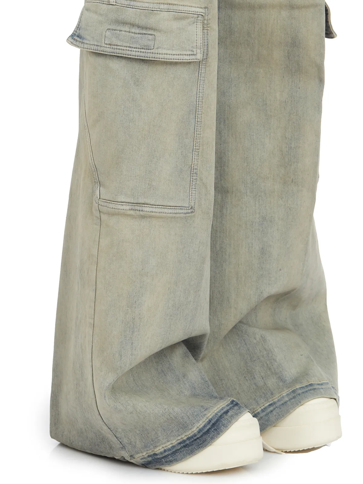 RICK OWENS DRKSHDW  PANTALONI IN DENIM DOUBLE CARGO JUMBO BELAS 
