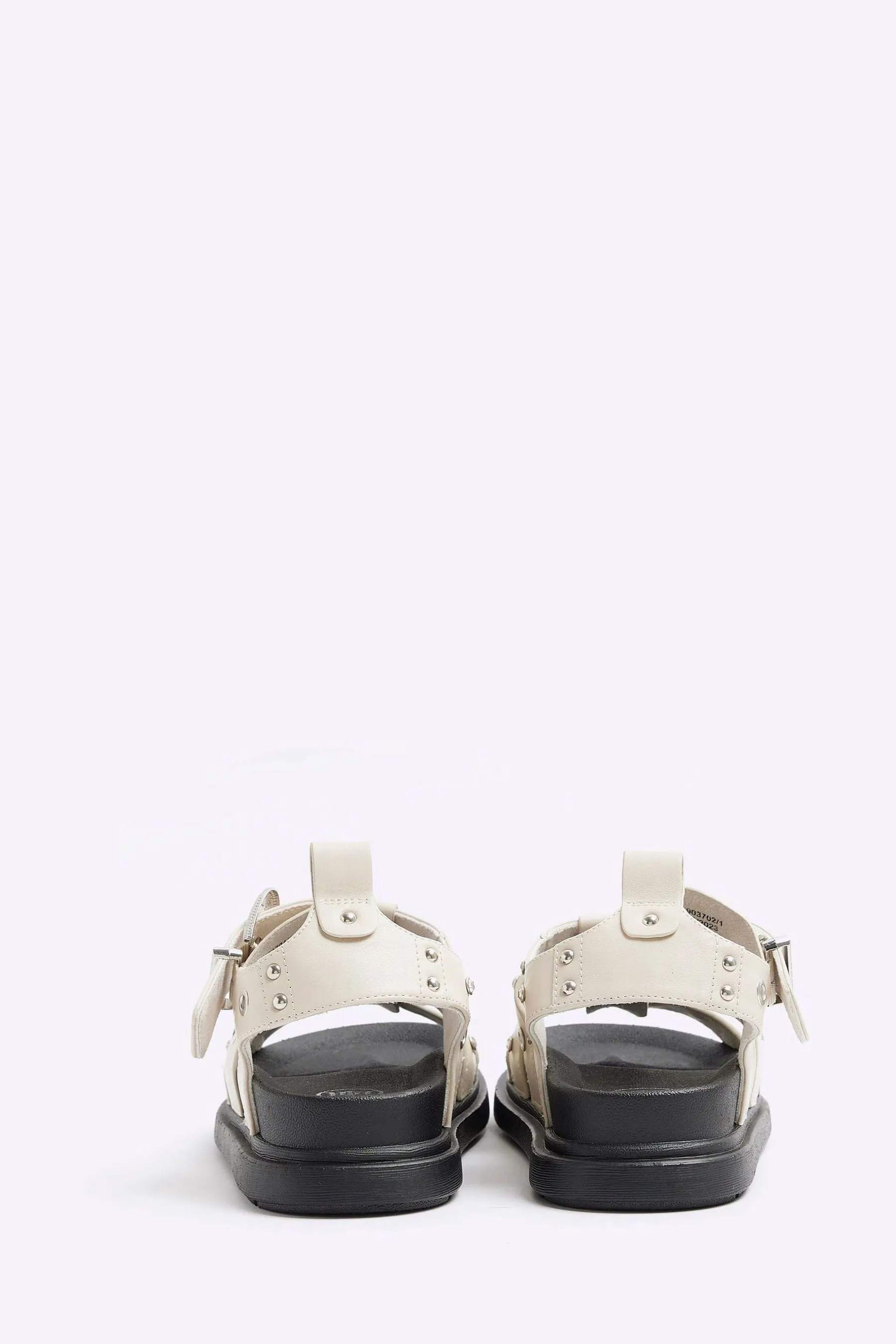 River Island - Sandali flatform stile pescatore con borchie