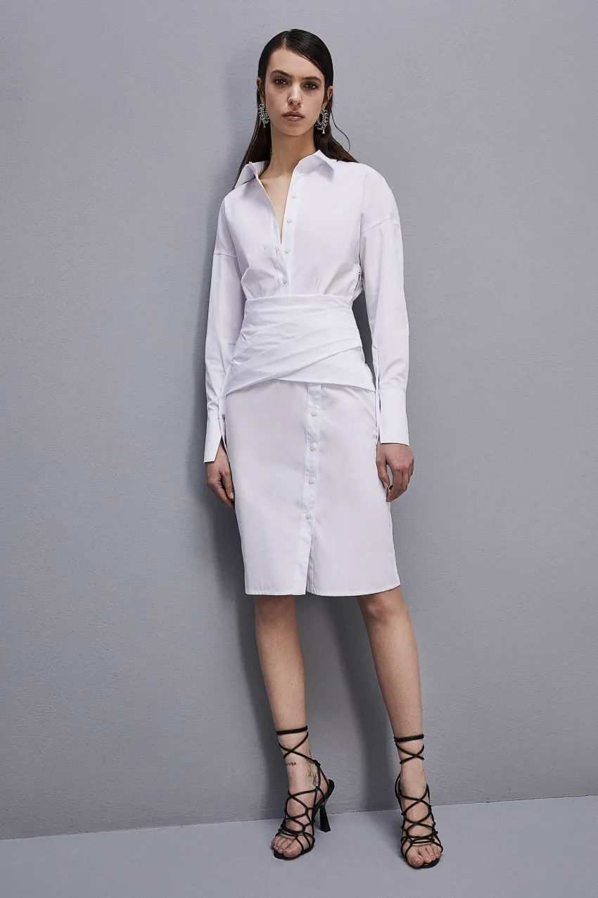 Robe chemisier midi