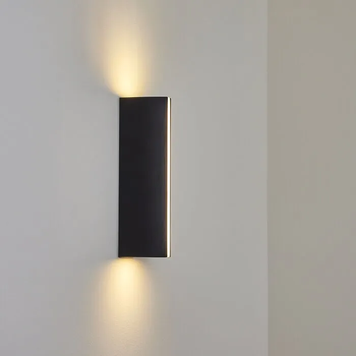 Rotterdam Applique da esterno LED Nero, 1-Luce