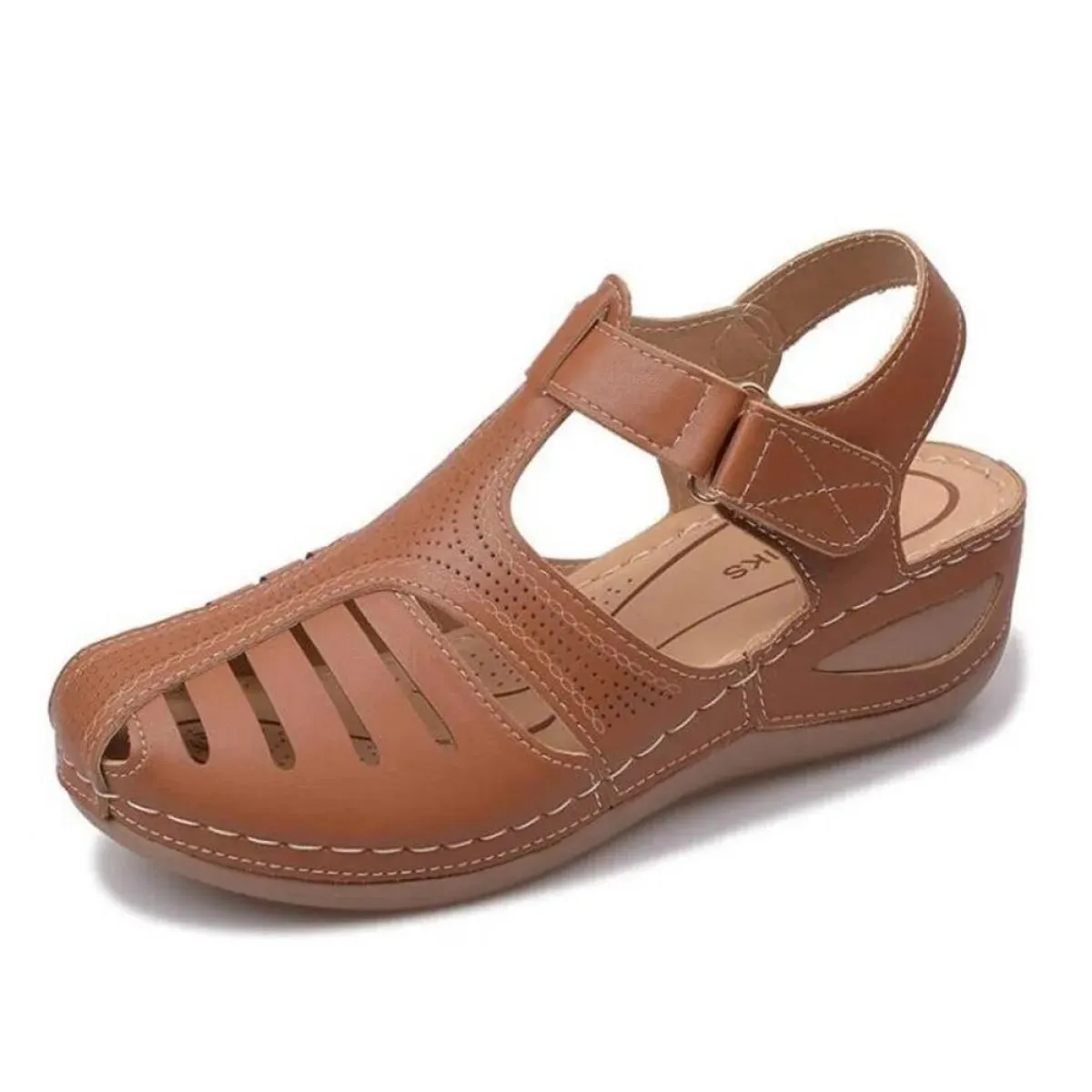 Sandali con suola spessa Sandali nuovi estivi da donna Scarpe da donna traspiranti con suola morbida Mesh Rosso Scarpe casual po