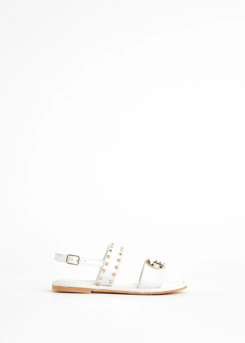 Sandali flat con borchie