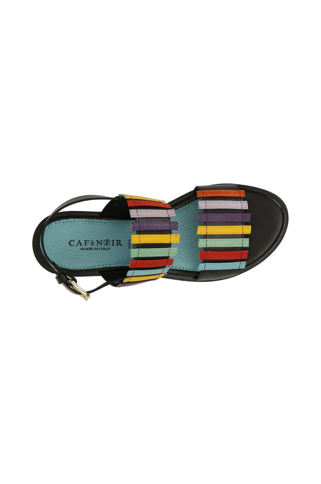 sandali frate con tomaia multi listini multicolor