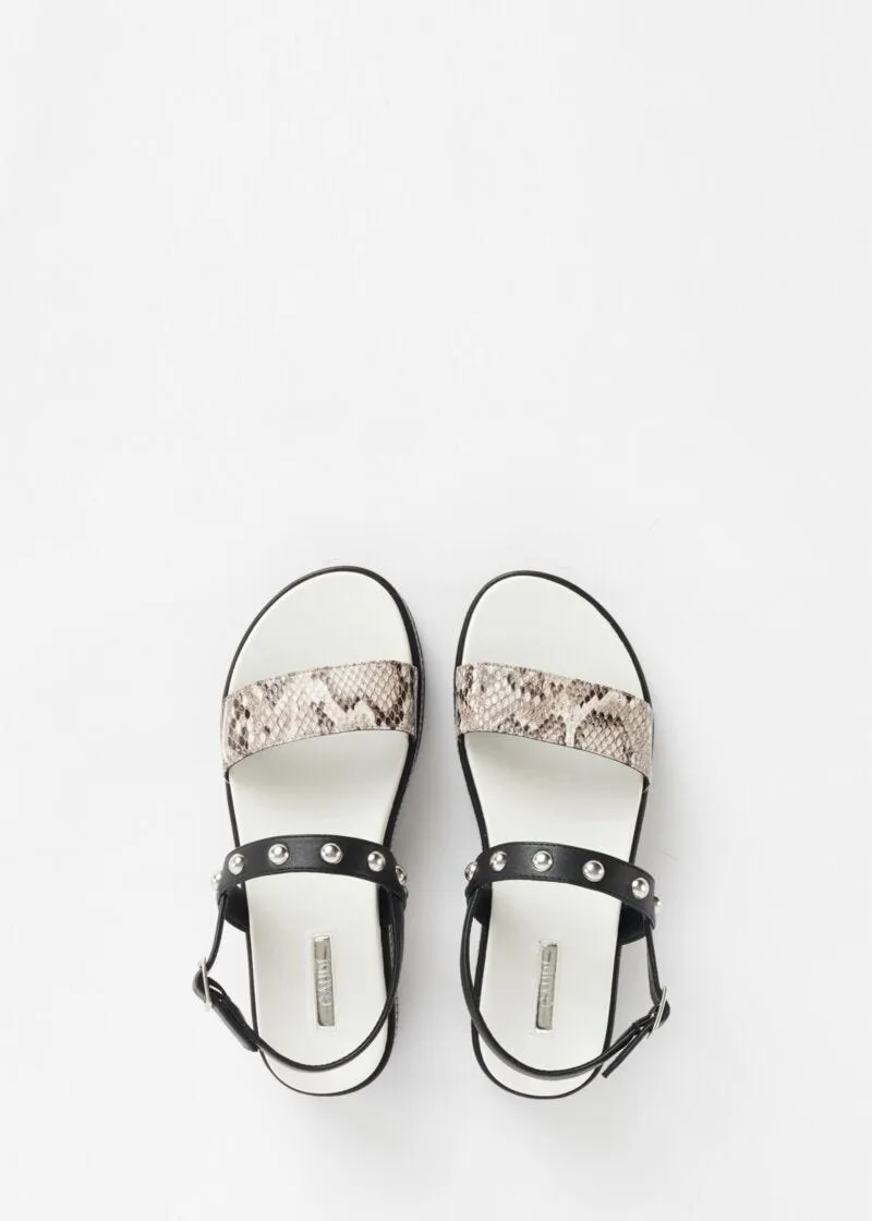Sandali fussbett con motivo animalier