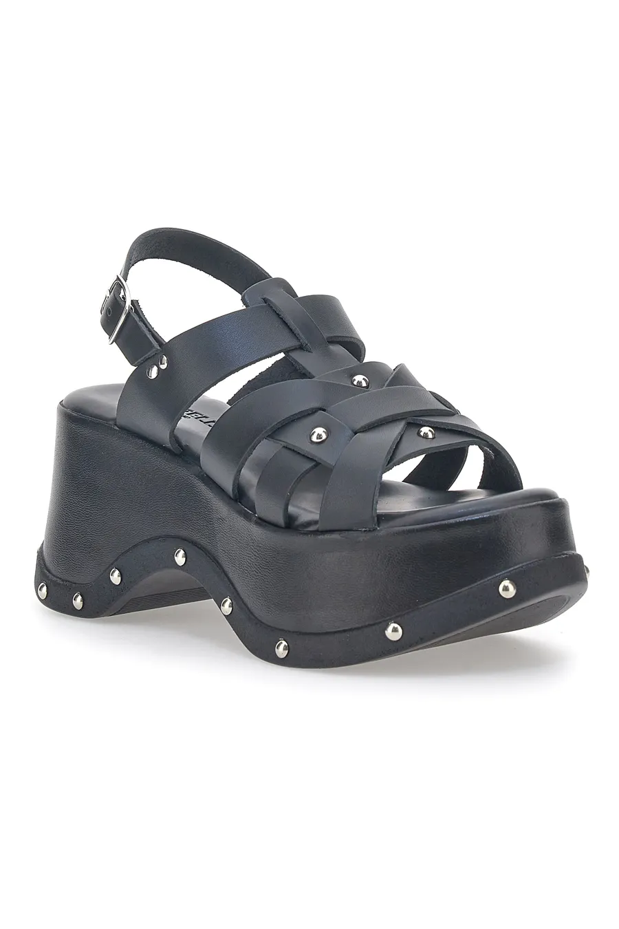Sandali Platform in Pelle con Borchie Pittarello 5764