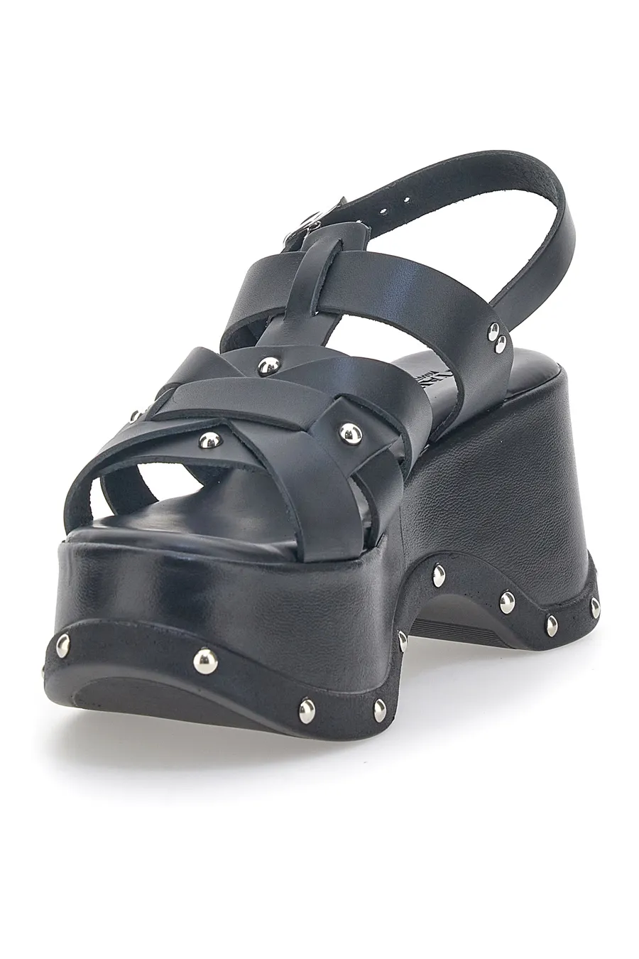 Sandali Platform in Pelle con Borchie Pittarello 5764