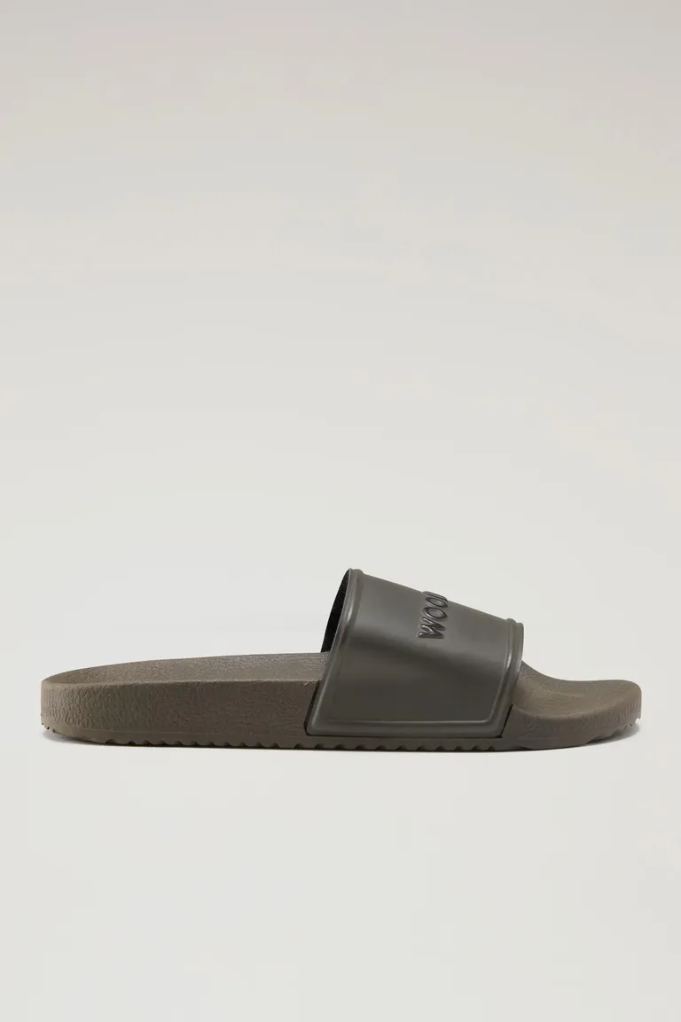 Sandali Slide in gomma                                                                                Green