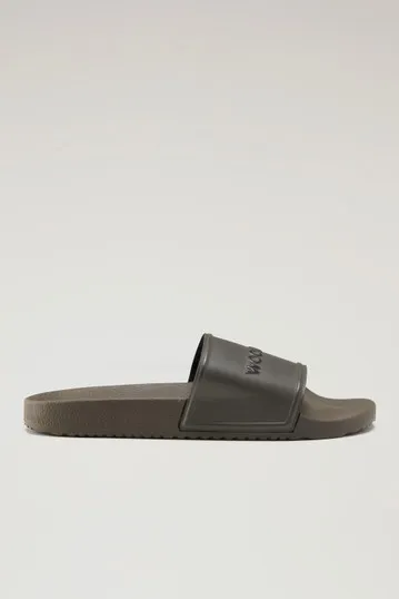 Sandali Slide in gomma                                                                                Green