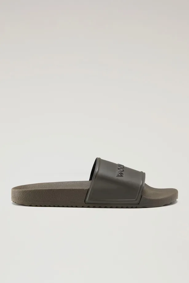 Sandali Slide in gomma                                                                                Green