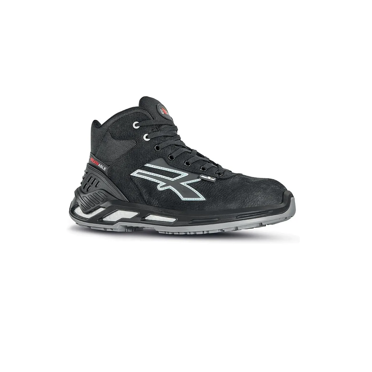 Scarpe antinfortunistiche S3 UPower ARDEN, 45  Unisex, resistenti all'acqua, con puntale di sicurezza