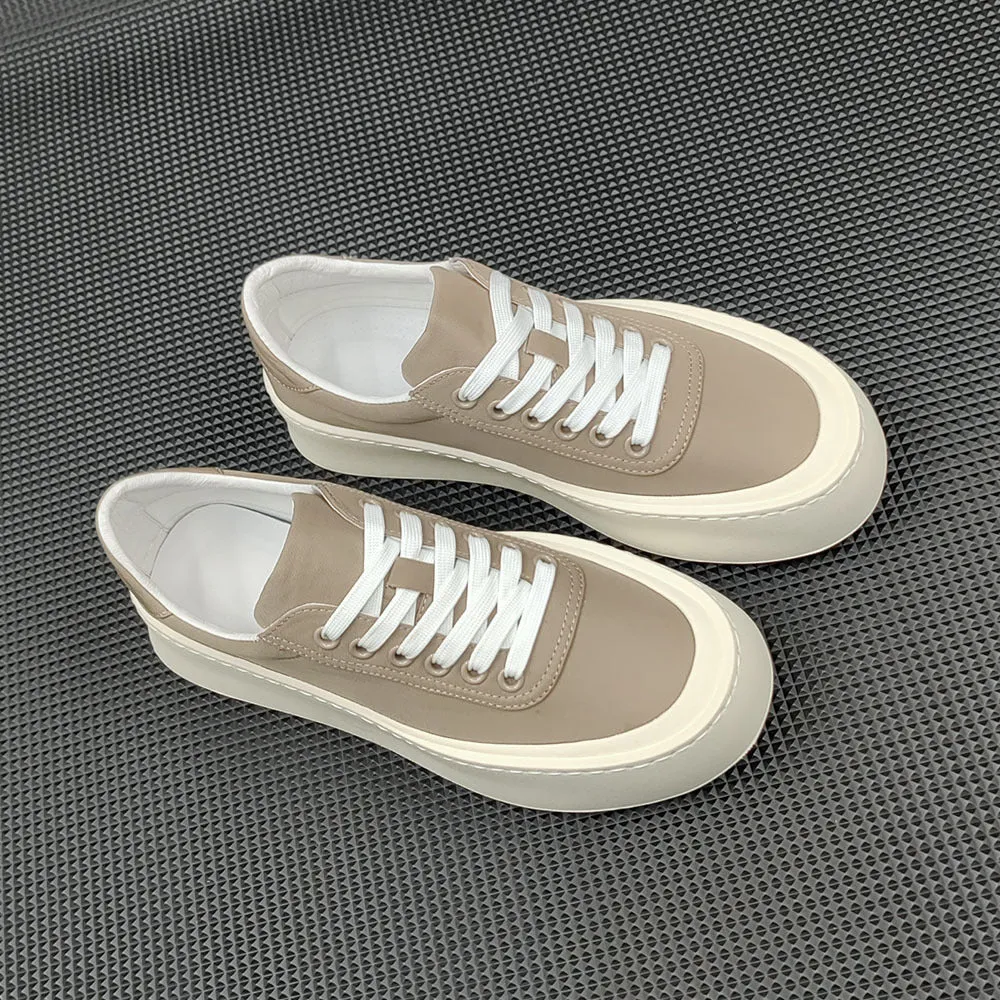 Scarpe casual piatte da uomo minimaliste e traspiranti in pura tela