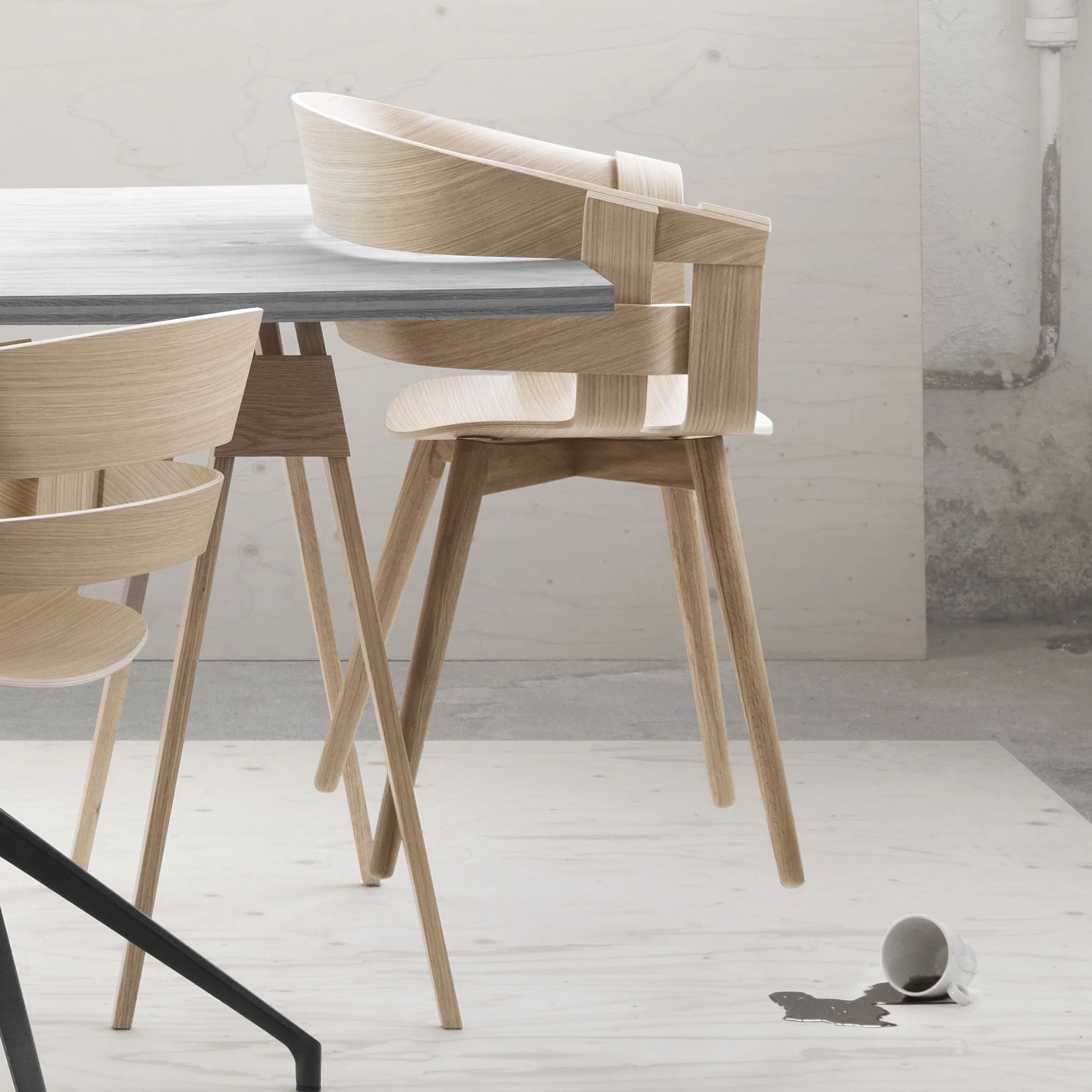 Sedia Wick Chair.jp{font-size:18px}rovere, gambe in rovere