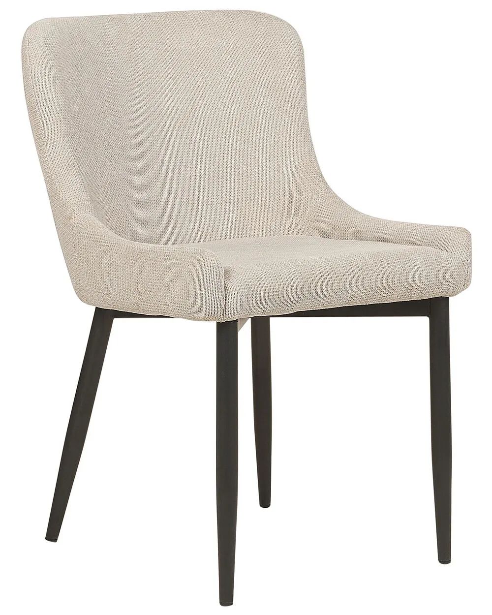 Set of 2 Dining Chairs EVERLY Light Beige