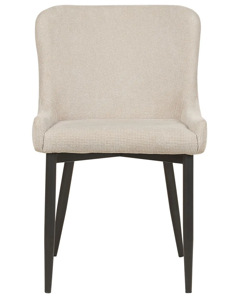Set of 2 Dining Chairs EVERLY Light Beige