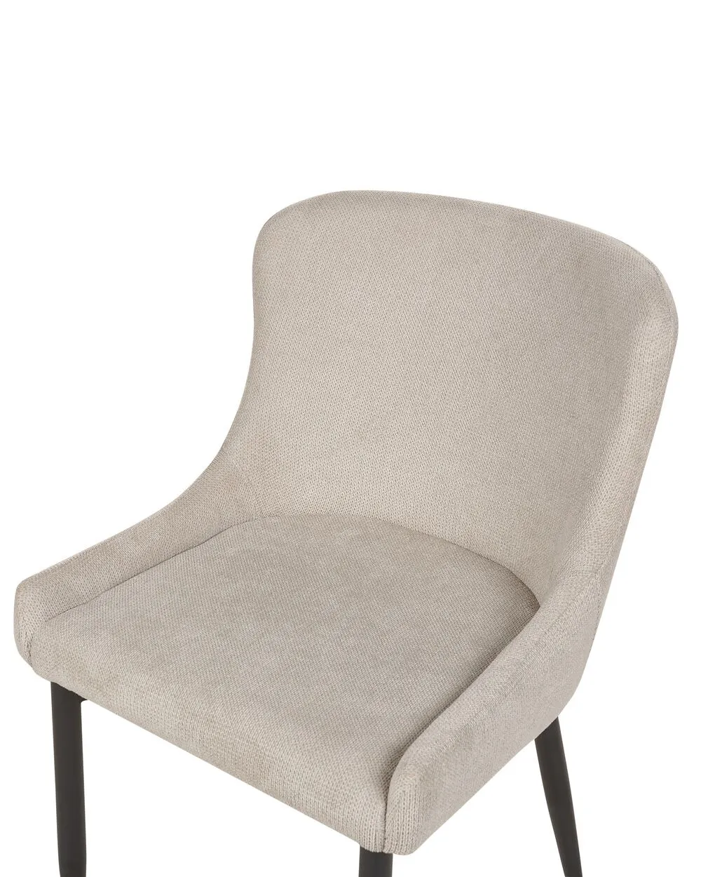 Set of 2 Dining Chairs EVERLY Light Beige