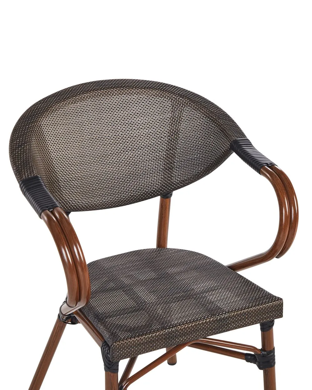 Set of 4 Garden Chairs CASPRI II Metal Grey