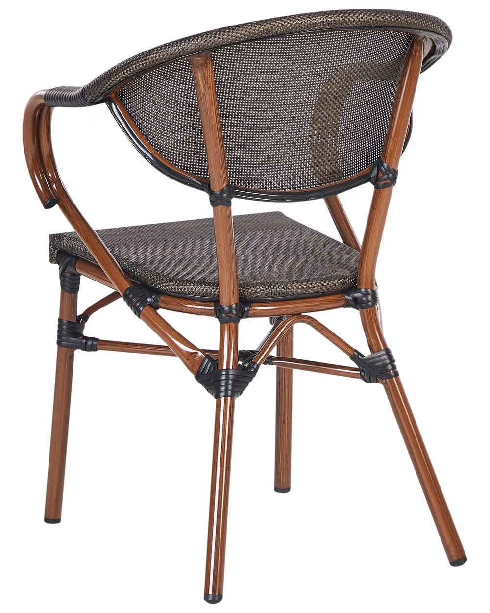 Set of 4 Garden Chairs CASPRI II Metal Grey