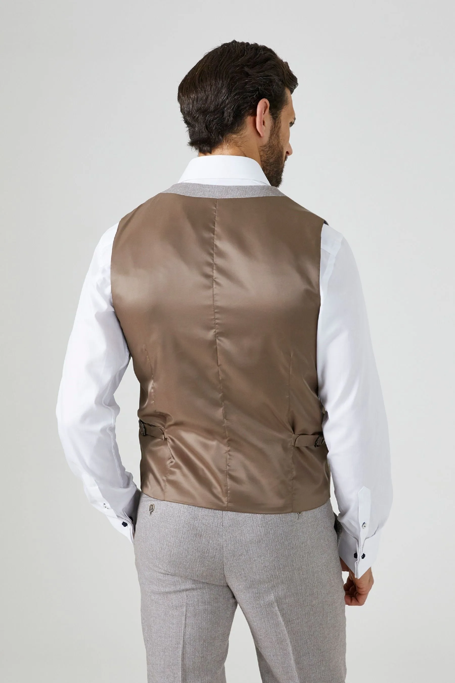 Skopes - Jude - Gilet da Vestibilità sartoriale da completo in tweed