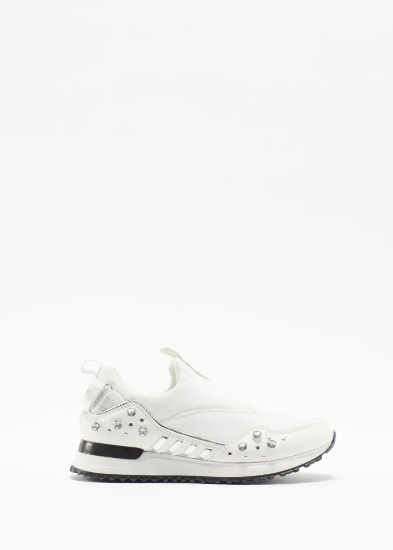 Sneaker in lycra con strass