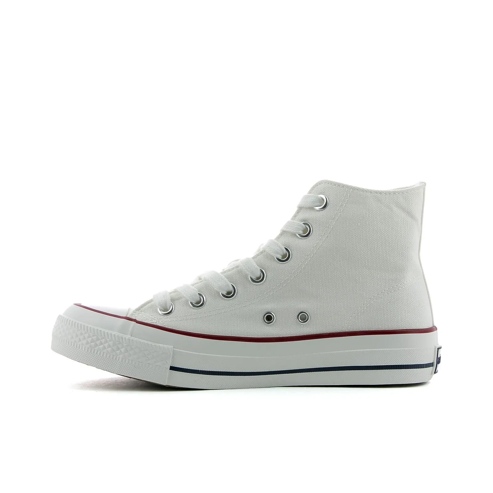 Sneakers alte bianche con lacci