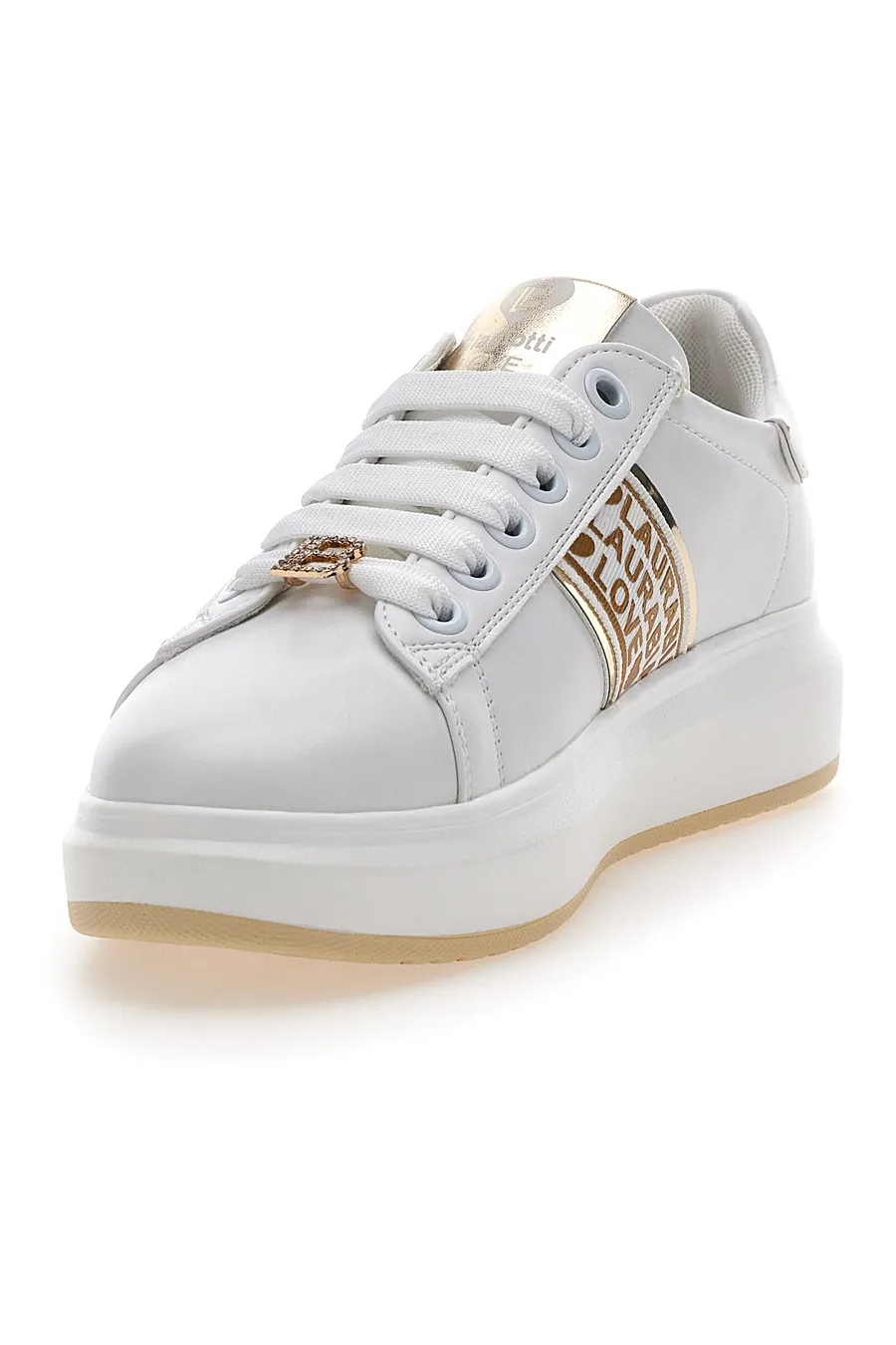 Sneakers Bianche con Lacci Laura Biagiotti 8945