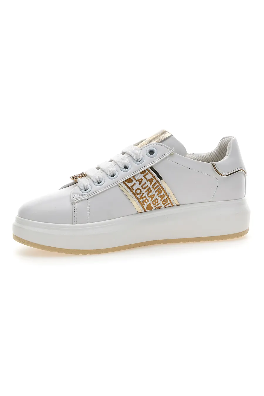 Sneakers Bianche con Lacci Laura Biagiotti 8945