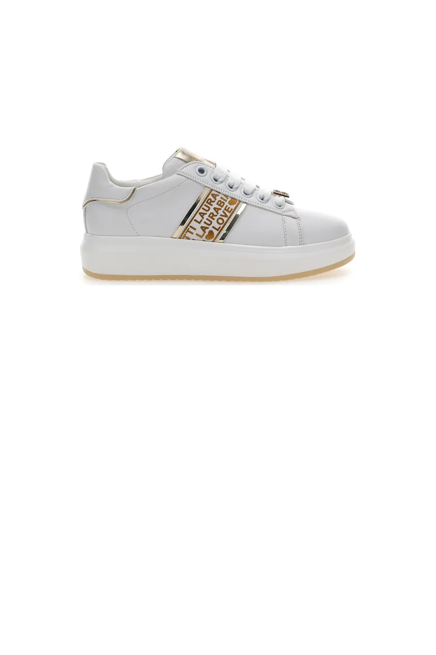 Sneakers Bianche con Lacci Laura Biagiotti 8945