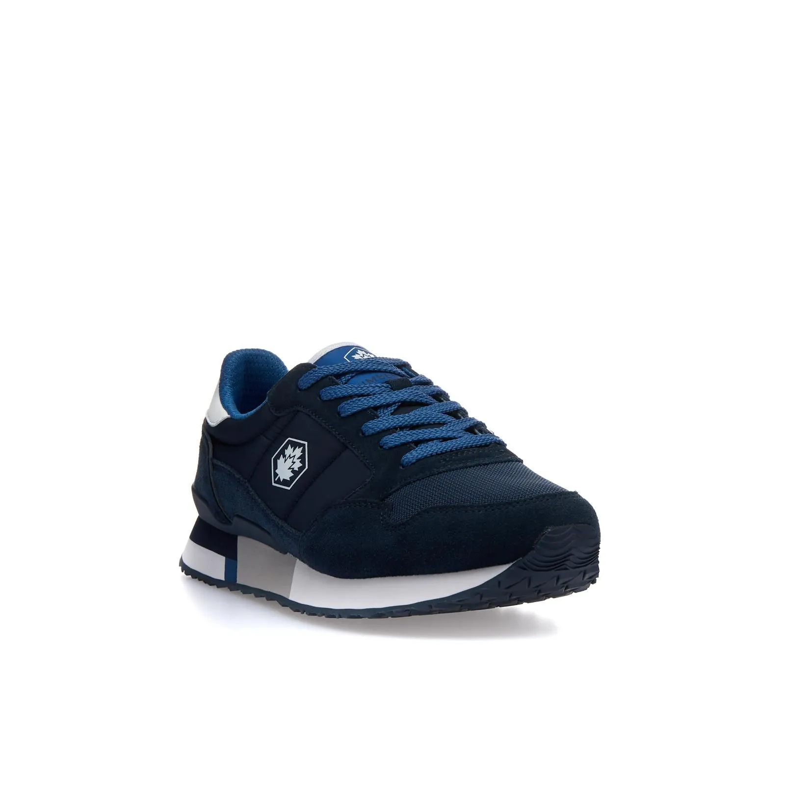 Sneakers blu con lacci colorati