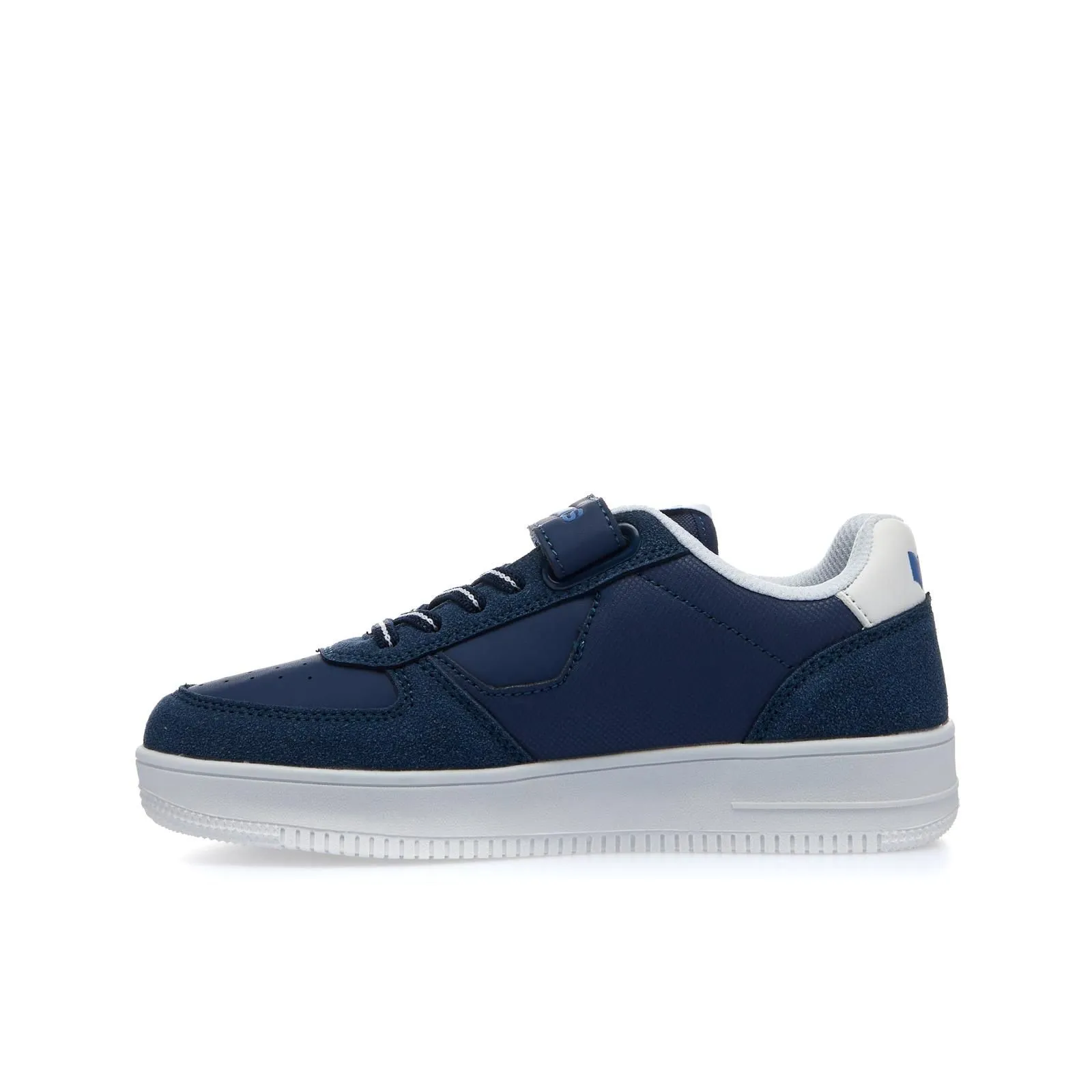 Sneakers da ragazzo blu con lacci e velcro