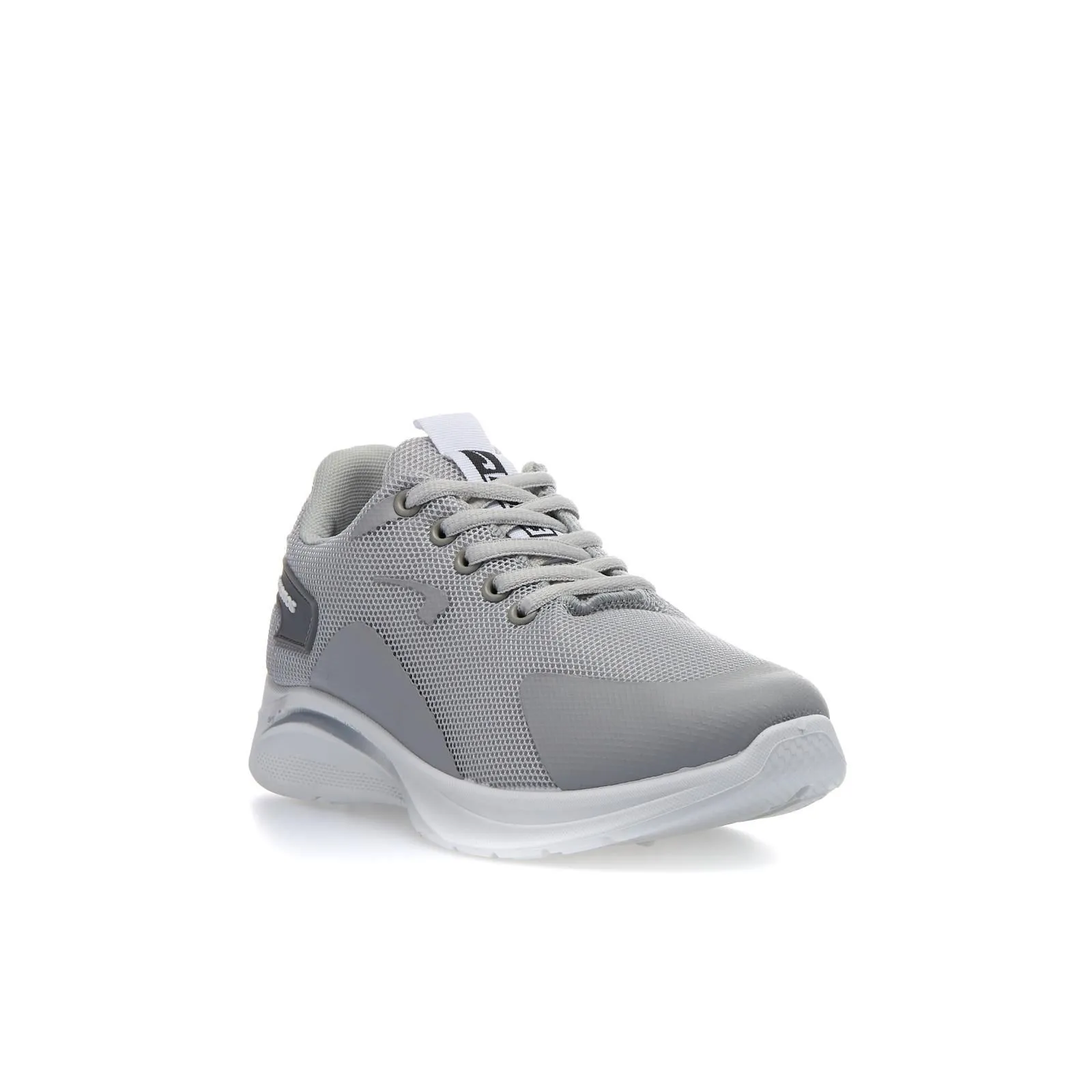 Sneakers donna da running grigie con lacci