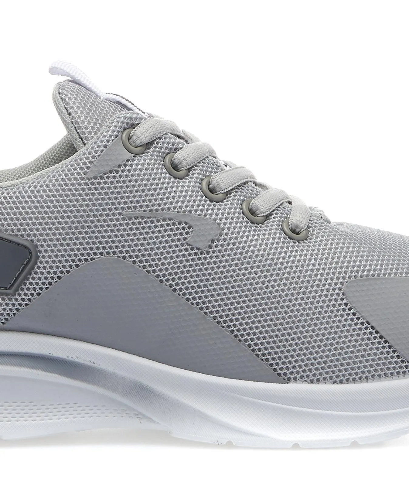 Sneakers donna da running grigie con lacci