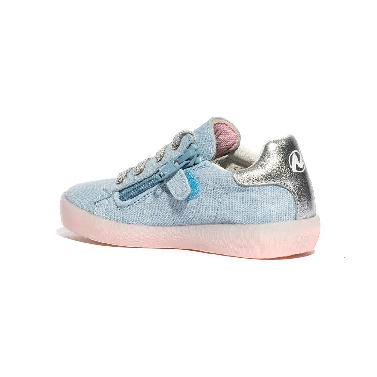 Sneakers Naturino Aro Celeste Rosa