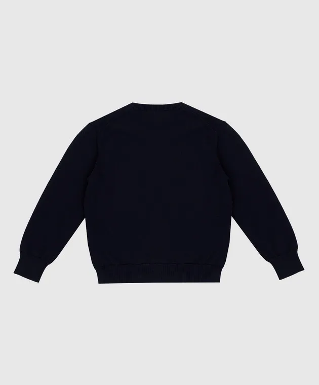 Stefano Ricci Maglione blu scuro per bambini KY12008G01Y18408