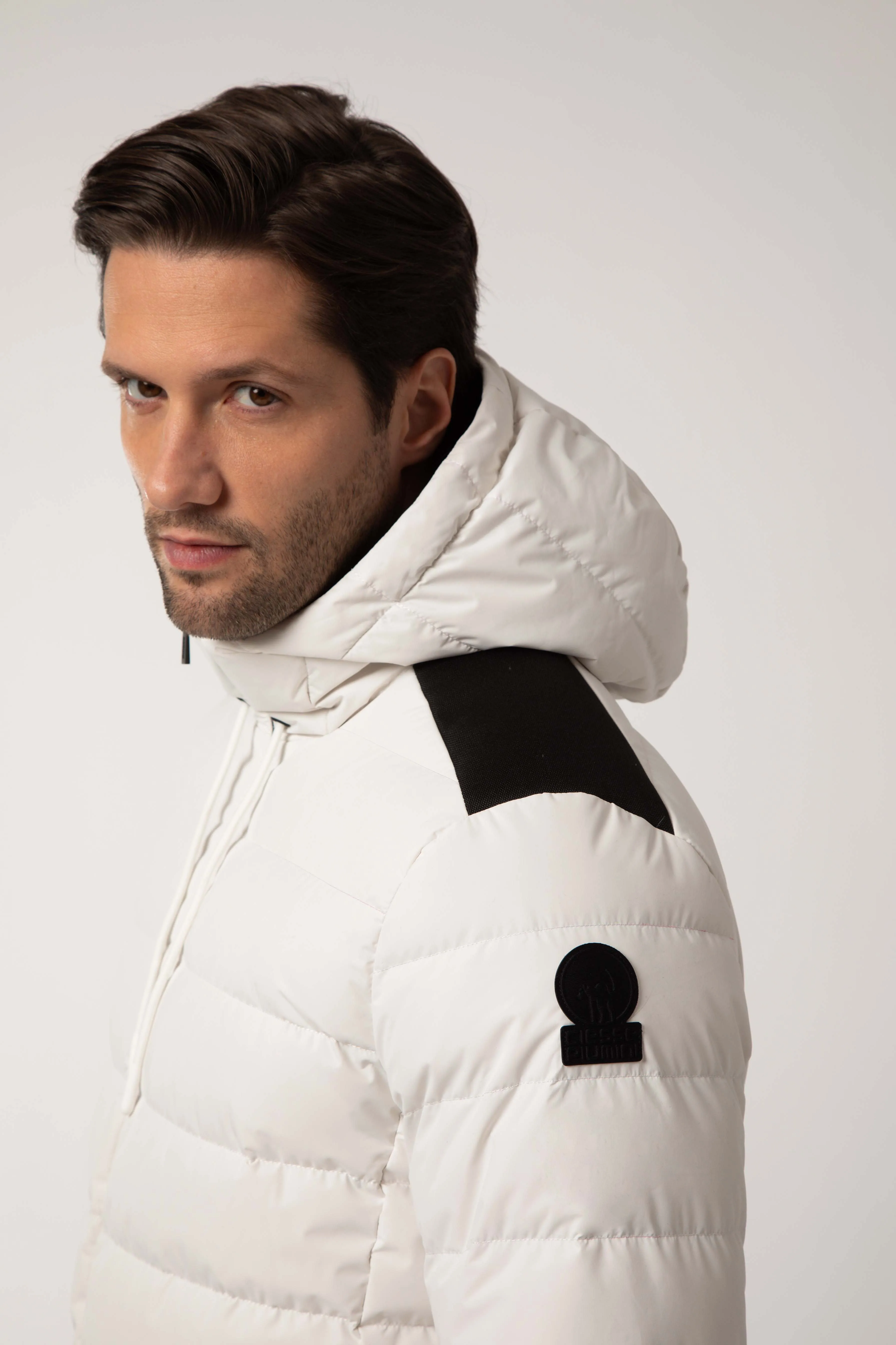 STEVENSON 2.0 – Piumino invernale bianco con cappuccio