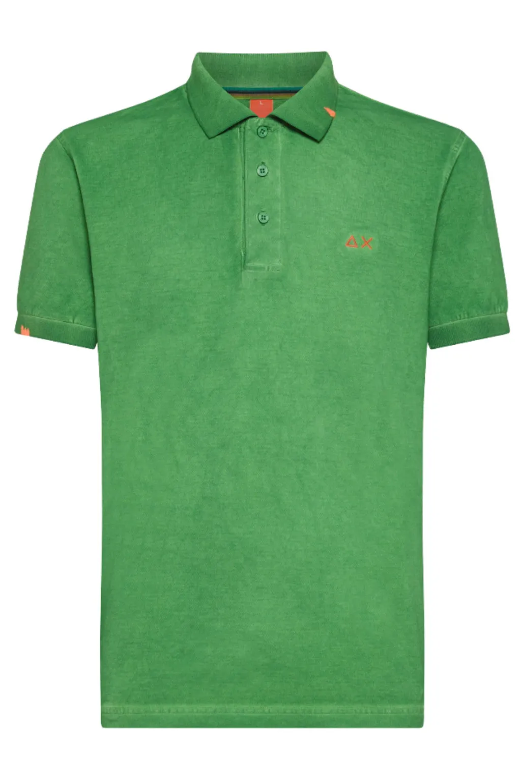 SUN 68 POLO SPECIAL DYED S/S VERDE PRATO A34143