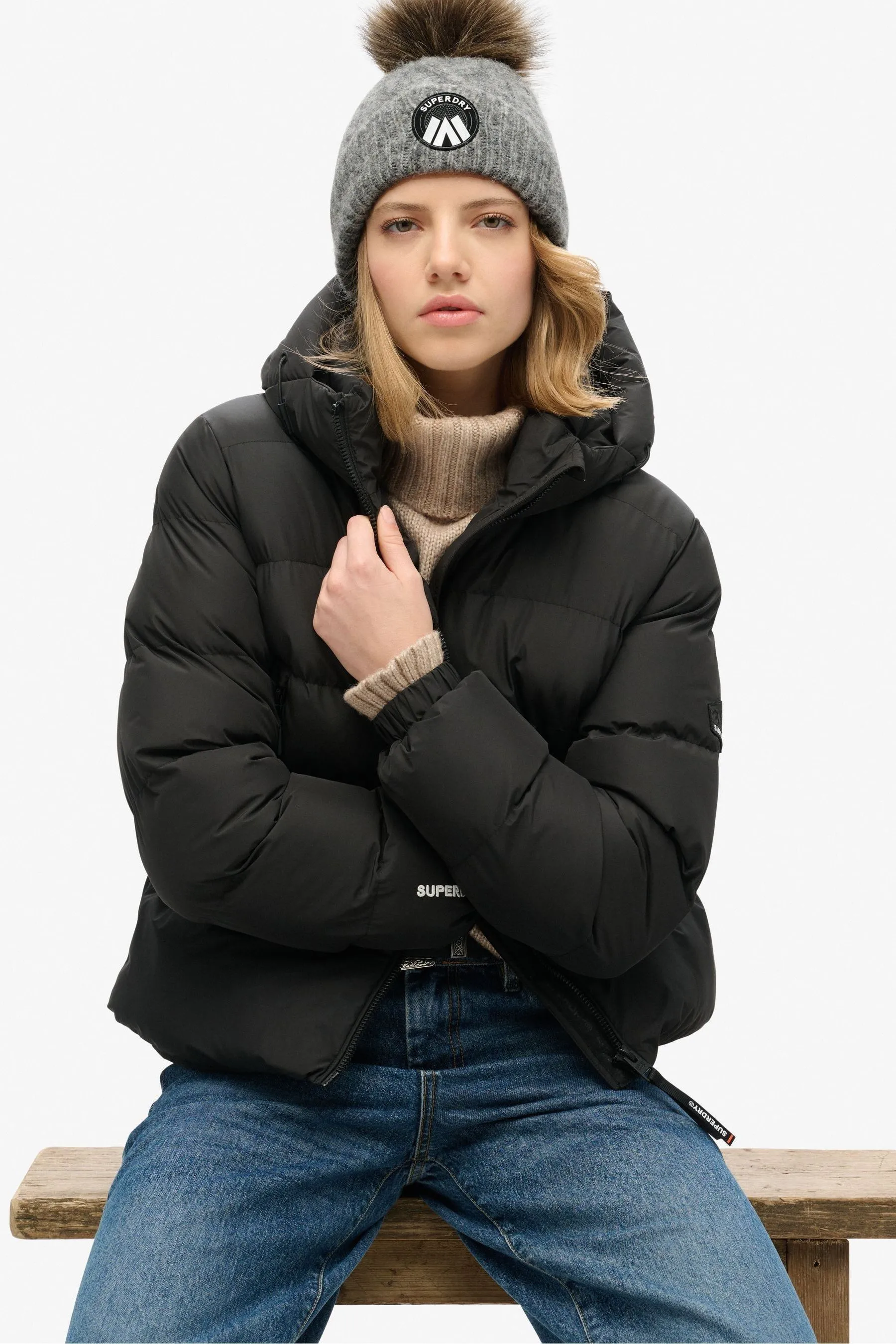 Superdry Cable Luxe Knit Beanie Hat    