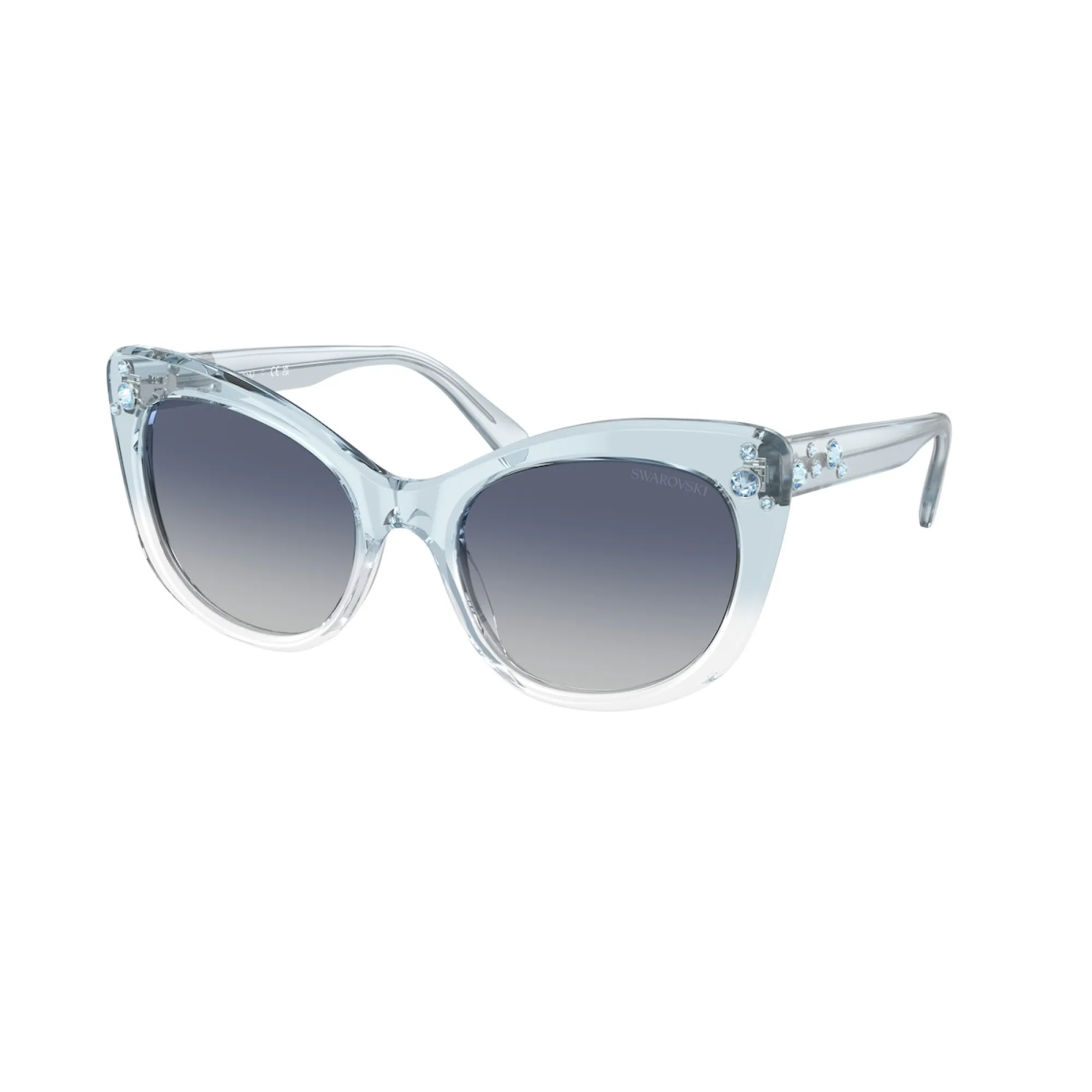   Swarovski SK 6020 - 10474L Blu Trasparente | Occhiale Da Sole Donna 
