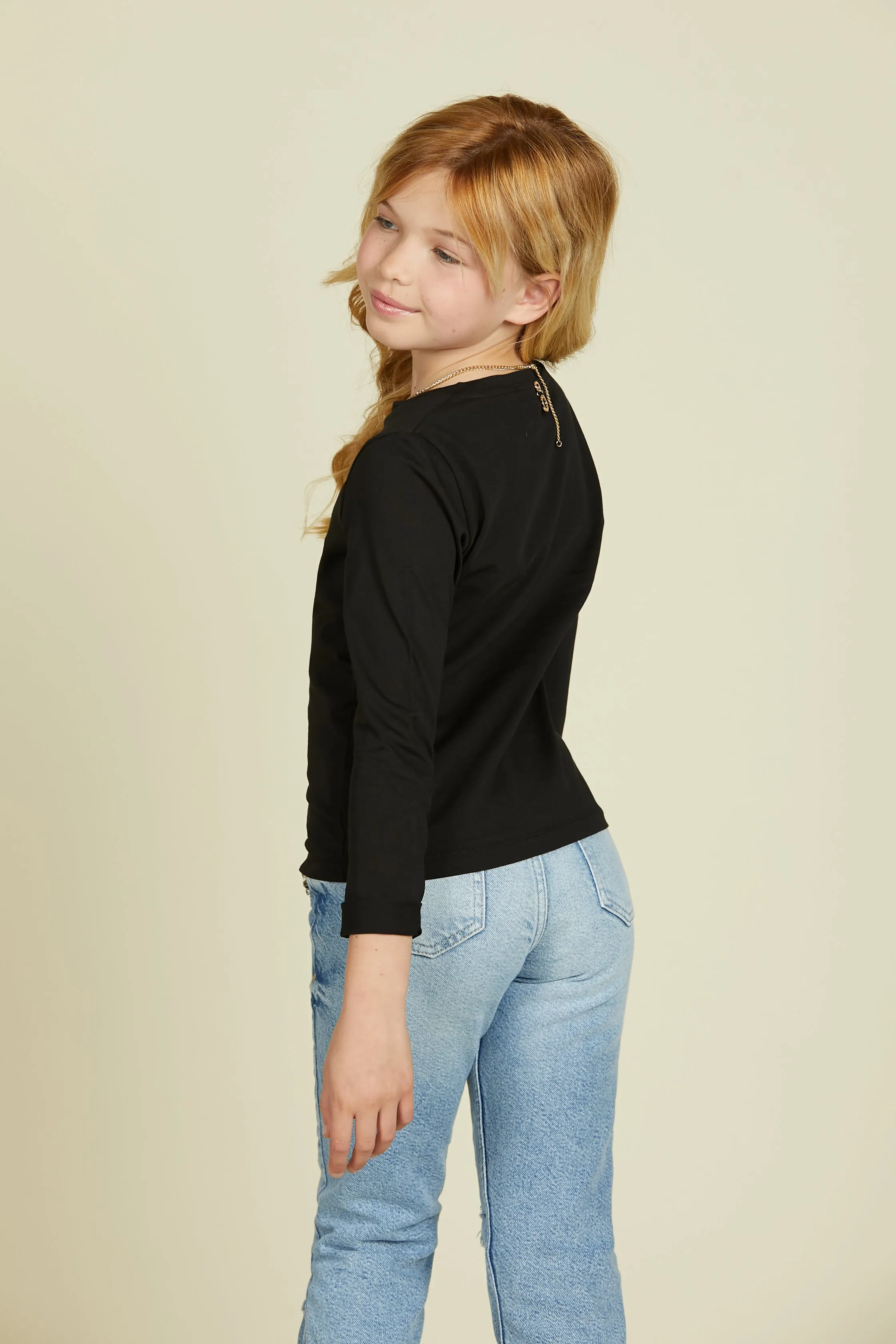 T-shirt JACKINA manica lunga con collana