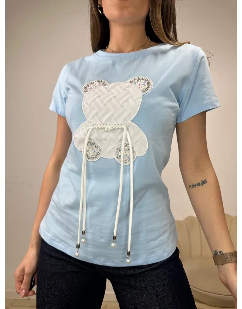 T-SHIRT KOMY AZZURRO