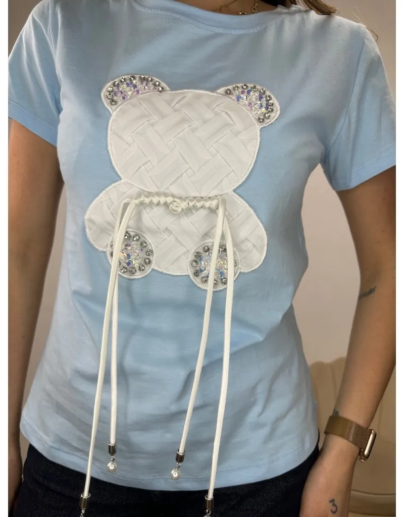 T-SHIRT KOMY AZZURRO
