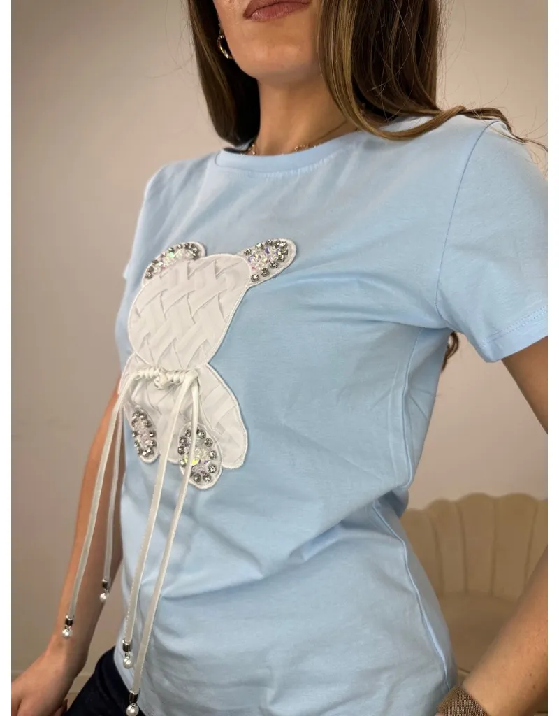 T-SHIRT KOMY AZZURRO
