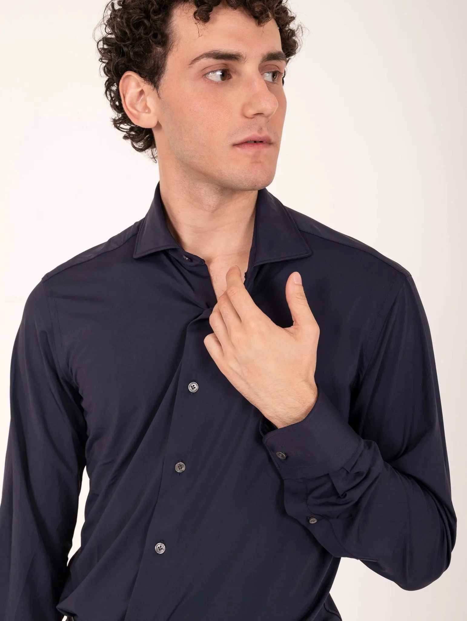 Tecno Camicia Orian Antibatterica Blu