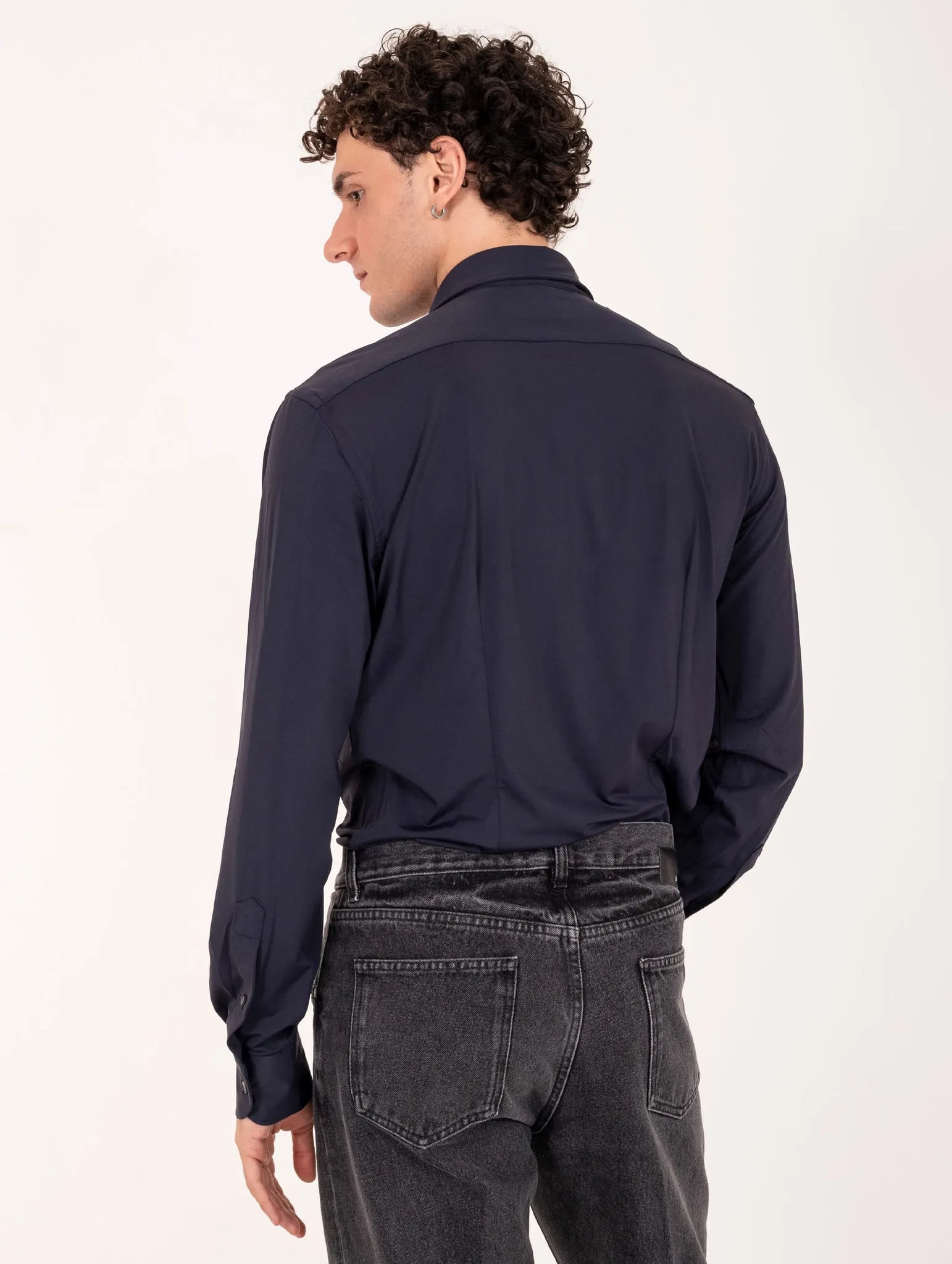 Tecno Camicia Orian Antibatterica Blu
