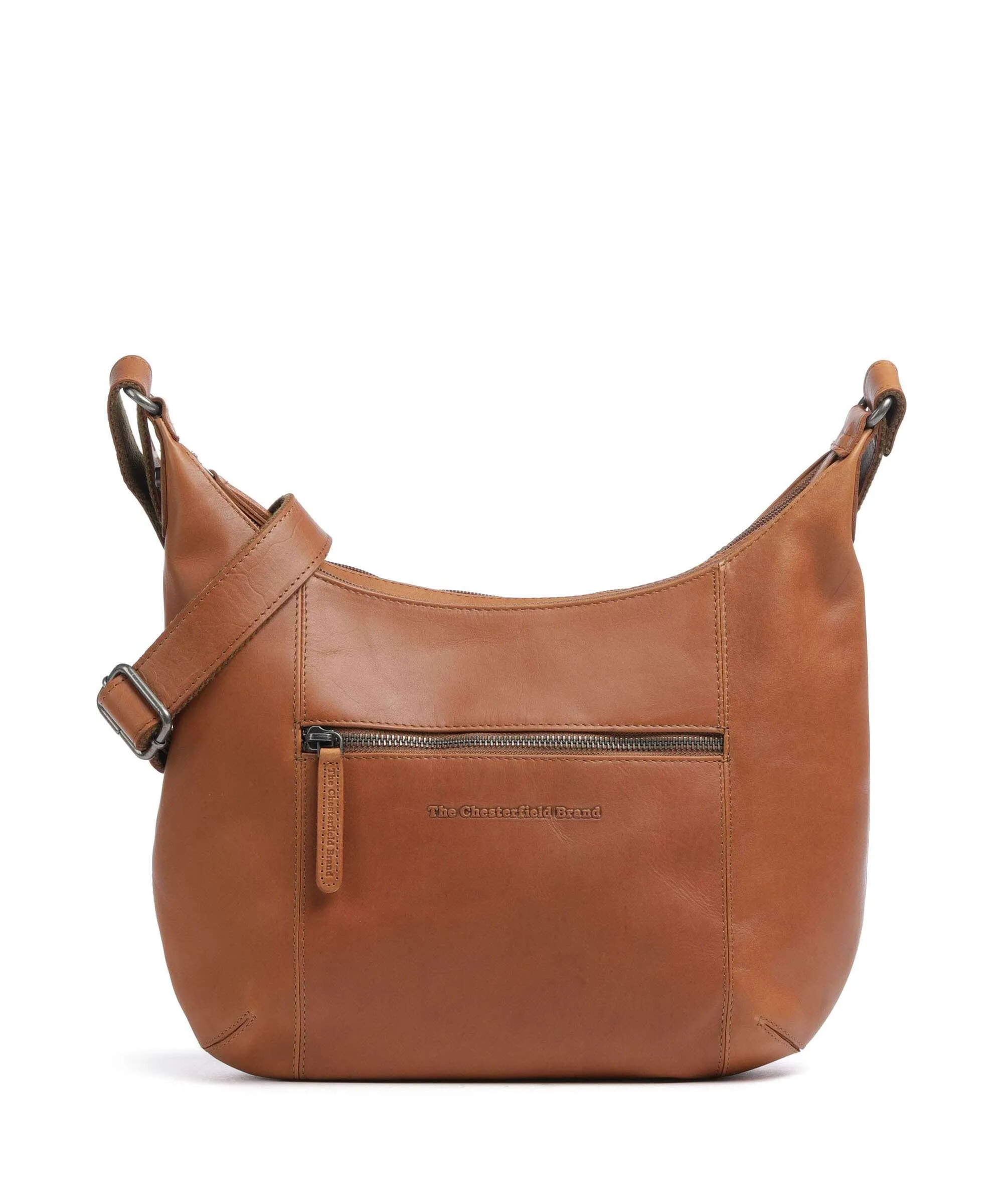  The Chesterfield Brand Cow Wax Pull Up Arlette Borsa hobo pelle a grana fine cognac  