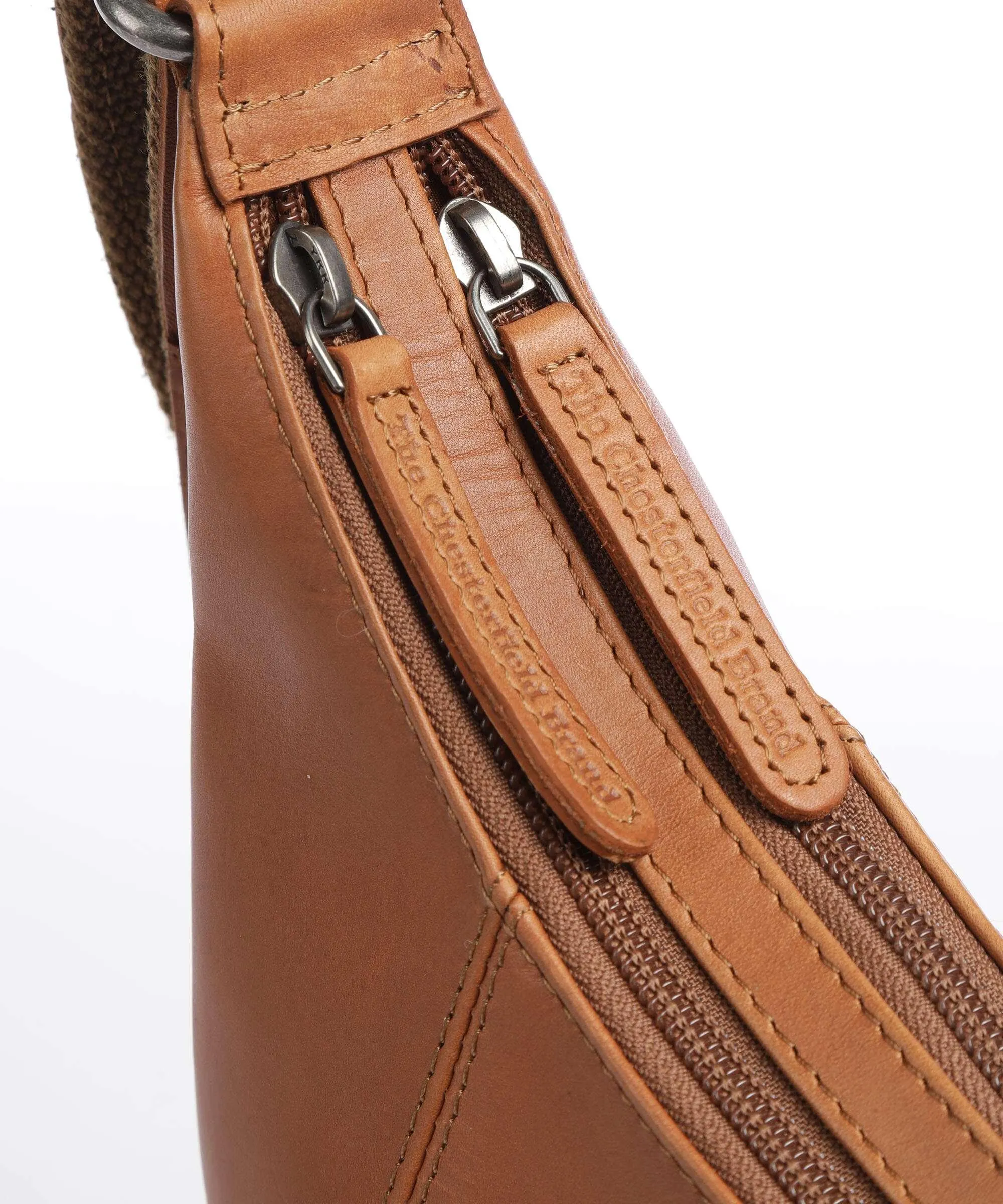  The Chesterfield Brand Cow Wax Pull Up Arlette Borsa hobo pelle a grana fine cognac  