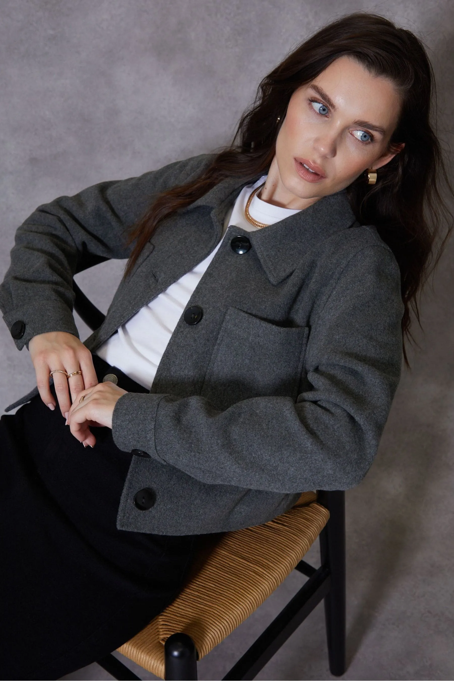 Threadbare - Giacca stile camicia Corto spazzolata